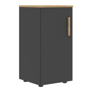 Шкаф колонна низкий с глухой левой дверью FORTA Графит-Дуб Гамильтон  FLC 40.1 (L) (399х404х801) в Рыбинске