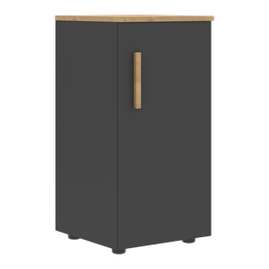 Низкий шкаф колонна с глухой дверью правой FORTA Графит-Дуб Гамильтон  FLC 40.1 (R) (399х404х801) в Ярославле - предосмотр