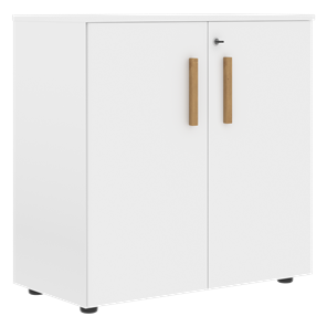Низкий шкаф широкий с малыми дверцами FORTA Белый FLC 80.1(Z) (798х404х801) в Ярославле - предосмотр