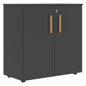 Низкий шкаф с малыми дверцами широкий FORTA Черный Графит FLC_80.1_Z__grafit.png FLC 80.1(Z) (798х404х801) в Рыбинске