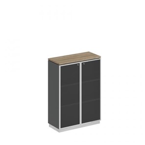 Шкаф для документов средний стекло в рамке Speech Cube (90x40x124.6) СИ 319 ДС АР ХР в Ярославле
