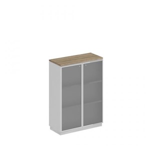 Шкаф для документов средний стекло в рамке Speech Cube (90x40x124.6) СИ 319 ДС БП ХР в Ярославле