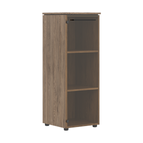 Средний шкаф колонна с глухой стеклянной дверью MORRIS TREND Антрацит/Кария Пальмира MMC 42.1 (429х423х821) в Ярославле - предосмотр
