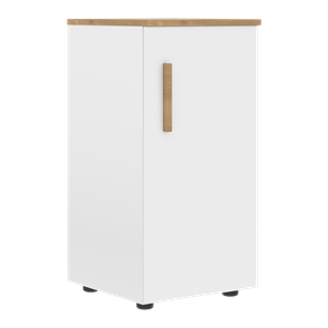 Низкий шкаф колонна с правой дверью FORTA Белый-Дуб Гамильтон FLC 40.1 (R) (399х404х801) в Рыбинске