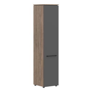 Шкаф с высокий  глухой дверью MORRIS TREND Антрацит/Кария Пальмира MHC 42.1 (429х423х1956) в Ярославле