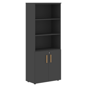 Шкаф  с глухими малыми дверями FORTA Черный Графит  FHC 80.5(Z) (798х404х1965) в Ярославле - предосмотр