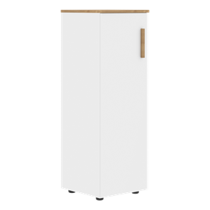 Средний шкаф колонна с глухой дверью левой FORTA Белый-Дуб Гамильтон  FMC 40.1 (L) (399х404х801) в Ярославле - предосмотр