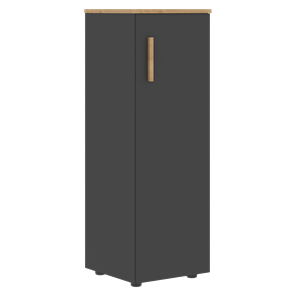 Шкаф колонна средний с правой дверью FORTA Графит-Дуб Гамильтон   FMC 40.1 (R) (399х404х801) в Рыбинске