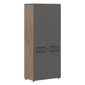 Шкаф с глухими дверьми MORRIS TREND Антрацит/Кария Пальмира MHC 85.3 (854х423х1956) в Ярославле