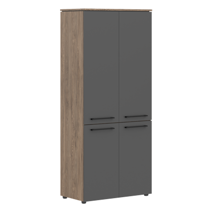 Шкаф с глухими дверьми MORRIS TREND Антрацит/Кария Пальмира MHC 85.3 (854х423х1956) в Ярославле - изображение