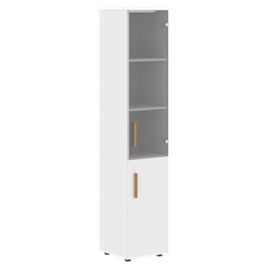 Шкаф колонна высокий с дверью FORTA Белый FHC 40.2 (L/R) (399х404х1965) в Ярославле