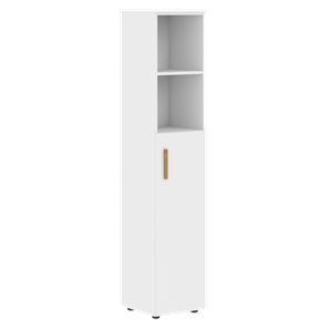 Шкаф колонна высокий с глухой средней дверью правой FORTA Белый FHC 40.5 (R) (399х404х1965) в Ярославле