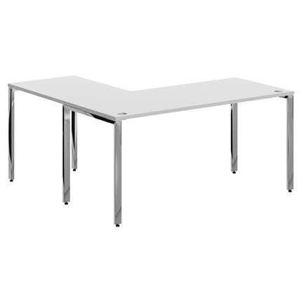 Письменный угловой  стол для персонала правый XTEN GLOSS  Белый XGCT 1615.1 (R) (1600х1500х750) в Ярославле - изображение