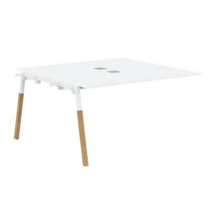 Переговорный стол FORTA Белый-Белый-Бук FIWST 1313 (1380х1346х733) в Ярославле - изображение