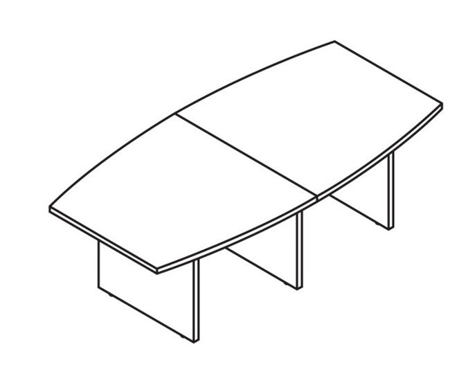 Стол для переговоров MORRIS TREND Антрацит/Кария Пальмираа MCT 2412.1 (2400x1200x750) в Ярославле - изображение 1