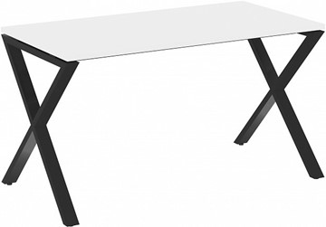 Письменный стол Loft VR.L-SRX-3.7, Белый Бриллиант/Черный металл в Ярославле