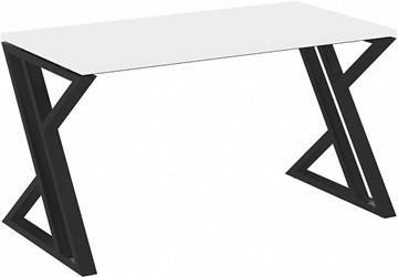 Письменный стол Loft VR.L-SRZ-3.7, Белый Бриллиант/Черный металл в Ярославле