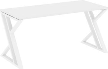 Стол на металлокаркасе Loft VR.L-SRZ-4.7, Белый Бриллиант/Белый металл в Ярославле
