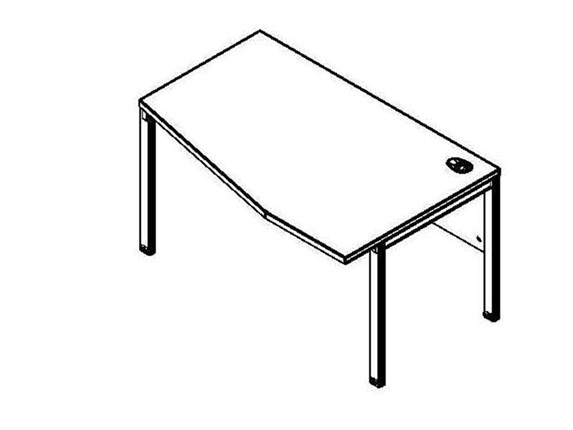 Эргономичный стол XMCT 149R, правый, 1400х900х750 в Ярославле - изображение