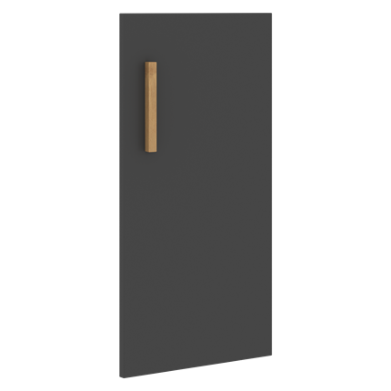Дверь для шкафа низкая правая FORTA Черный Графит FLD 40-1(R) (396х18х766) в Ярославле - изображение