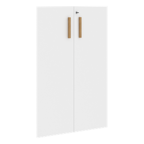 Двери для шкафов средние с замком FORTA Белый FMD 40-2(Z) (794х18х1164) в Ярославле