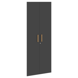 Высокие двери для шкафов с замком FORTA Черный Графит FHD 40-2(Z)  (794х18х1932) в Ярославле