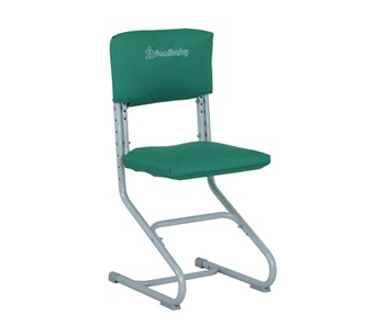 Комплект чехлов на сиденье и спинку стула СУТ.01.040-01 Зеленый, Замша в Рыбинске