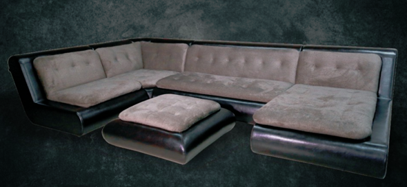 П-образный диван Эвелина со столом-пуфом в Ярославле - изображение