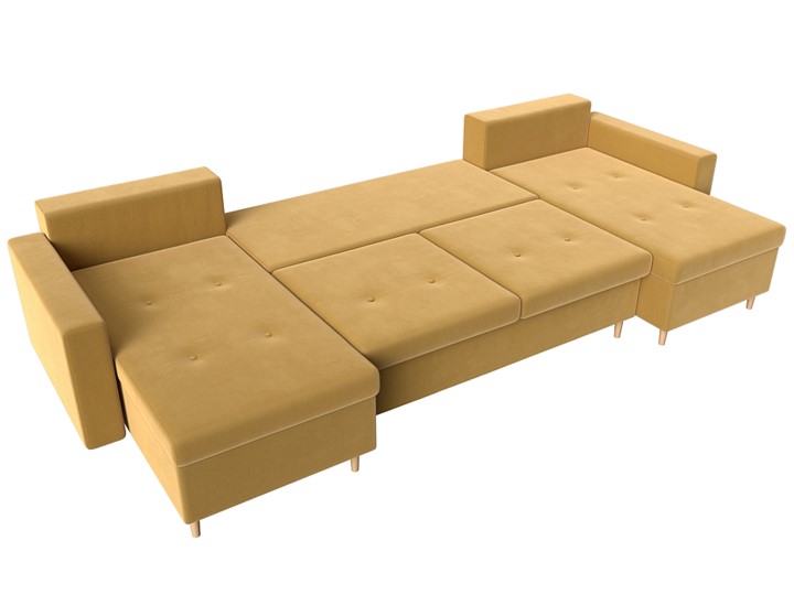 П-образный диван Белфаст, Желтый (Микровельвет) в Ярославле - изображение 2