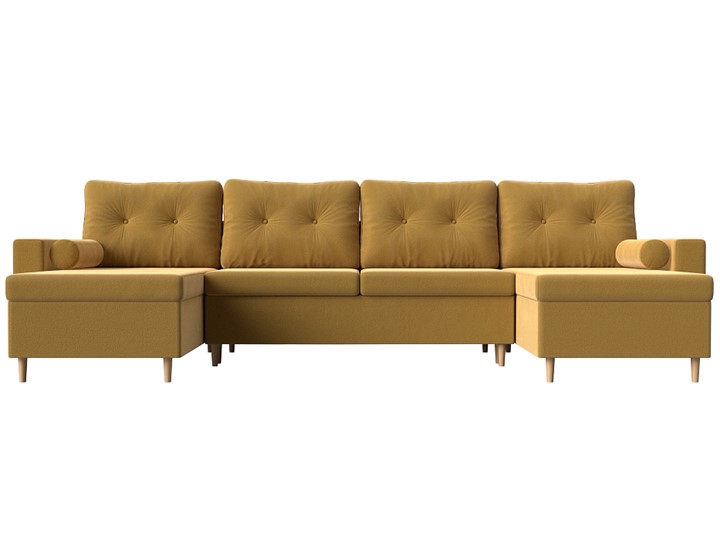П-образный диван Белфаст, Желтый (Микровельвет) в Ярославле - изображение 5