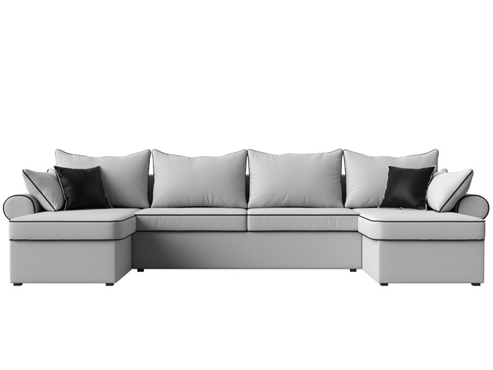 Большой П-образный диван Элис, Белый (экокожа) в Ярославле - изображение 3