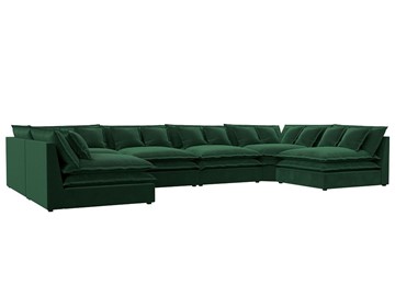 П-образный диван Лига-040, Зеленый (велюр) в Ярославле