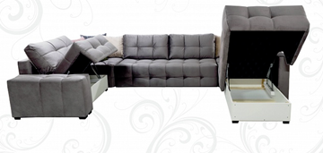 П-образный диван Италия 405х230х255х80 в Ярославле - предосмотр 2