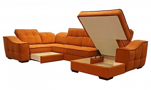 Угловой диван N-11-M (П1+ПС+УС+Д2+Д5+П1) в Рыбинске - изображение 1