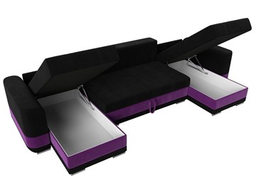 П-образный диван Честер, Черный/фиолетовый (вельвет) в Ярославле - предосмотр 5