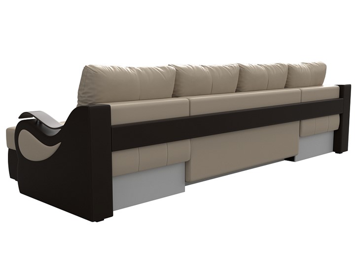 П-образный диван Меркурий П, Бежевый/коричневый (экокожа) в Ярославле - изображение 7