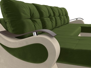 П-образный диван Меркурий П, Зеленый/бежевый (вельвет) в Ярославле - предосмотр 3