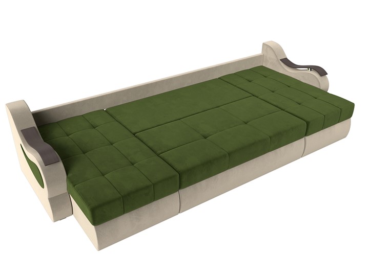 П-образный диван Меркурий П, Зеленый/бежевый (вельвет) в Ярославле - изображение 5
