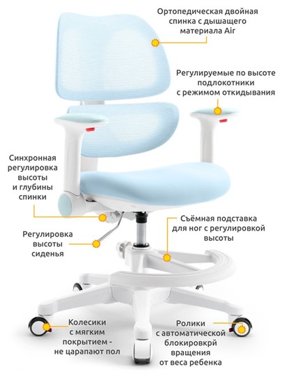 Кресло детское Dream Air Y-607 KBL в Ярославле - изображение 1