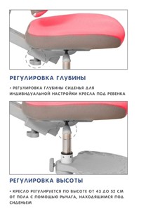 Кресло детское Holto-4F розовое в Ярославле - предосмотр 5
