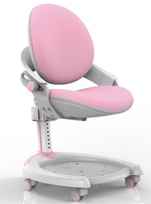 Растущее кресло Mealux ZMAX-15 Plus, Y-710 PN Light, белый металл, обивка светло-розовая однотонная в Ярославле