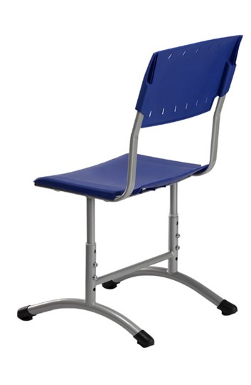 Детский стул регулируемый Отличник.3 3-5, Синий RAL 5002/Светло-серый в Ярославле - изображение 1