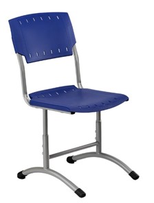 Детский стул регулируемый Отличник.3 3-5, Синий RAL 5002/Светло-серый в Ярославле - предосмотр