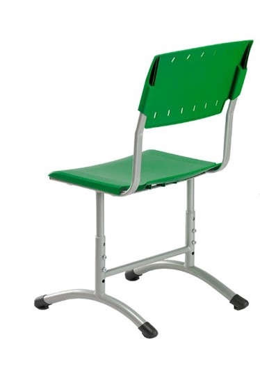 Детский стул регулируемый Отличник.3 3-5, Зеленый RAL 6001/Светло-серый в Ярославле - изображение 1