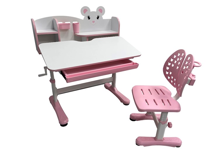 Парта растущая и стул Carezza Pink FUNDESK в Ярославле - изображение 4