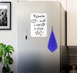 Доска магнитная на холодильник BRAUBERG, 30х21 см с маркером, магнитом и салфеткой в Рыбинске - предосмотр 2
